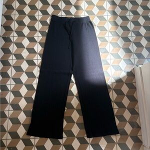 Black Wide-Leg Pants